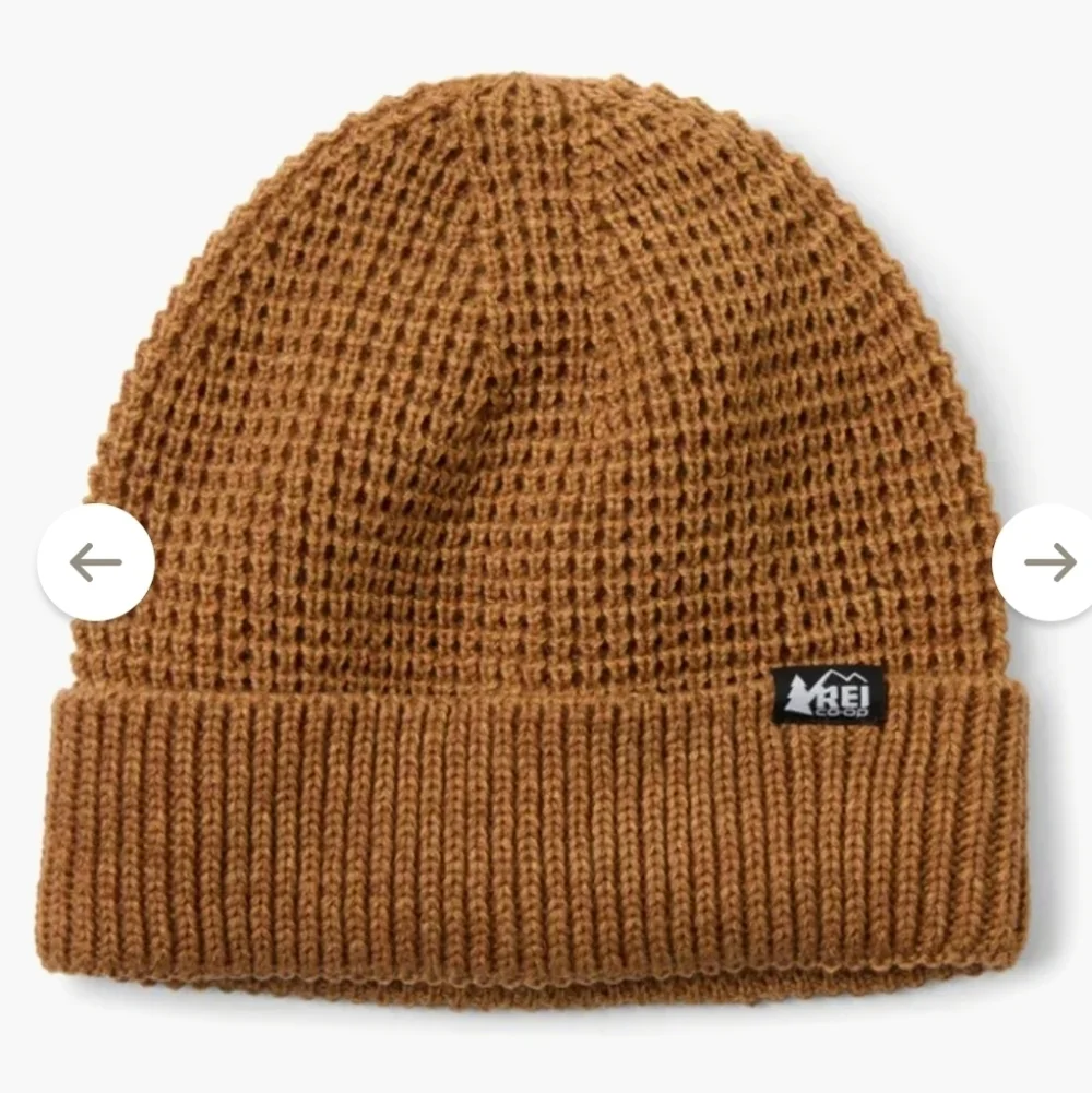 REI Mens Waffle Knit Beanie Hat